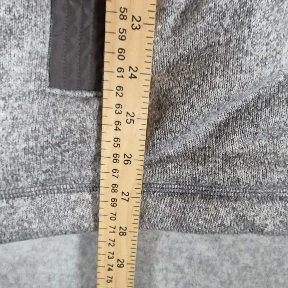 Banana Republic Zip Sweater Jacket Mens Large Gray Marl Mixed Media